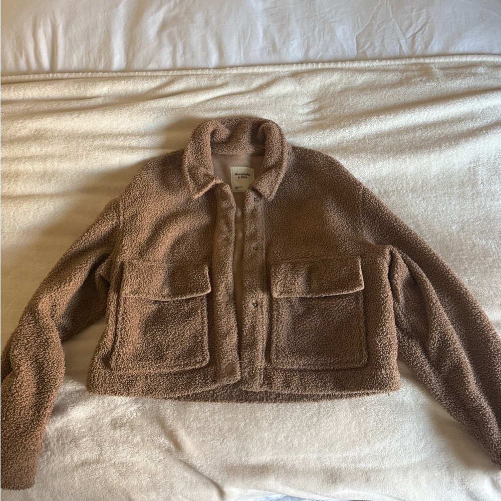 Abercrombie Sherpa cropped jacket